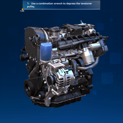 Engine Disassembly and Assembly and Principl (1) Engine Disassembly and Assembly Training Software for Automotive Education