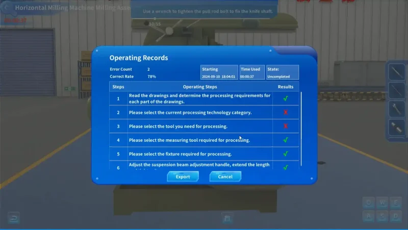 Milling Machine Processing Technology Milling Machine Processing Technology Simulation Training System