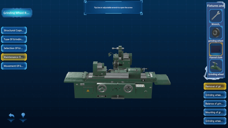 Virtual Simulation Teaching System Of Grinding Technology (2) Grinding Technology Simulation Training System