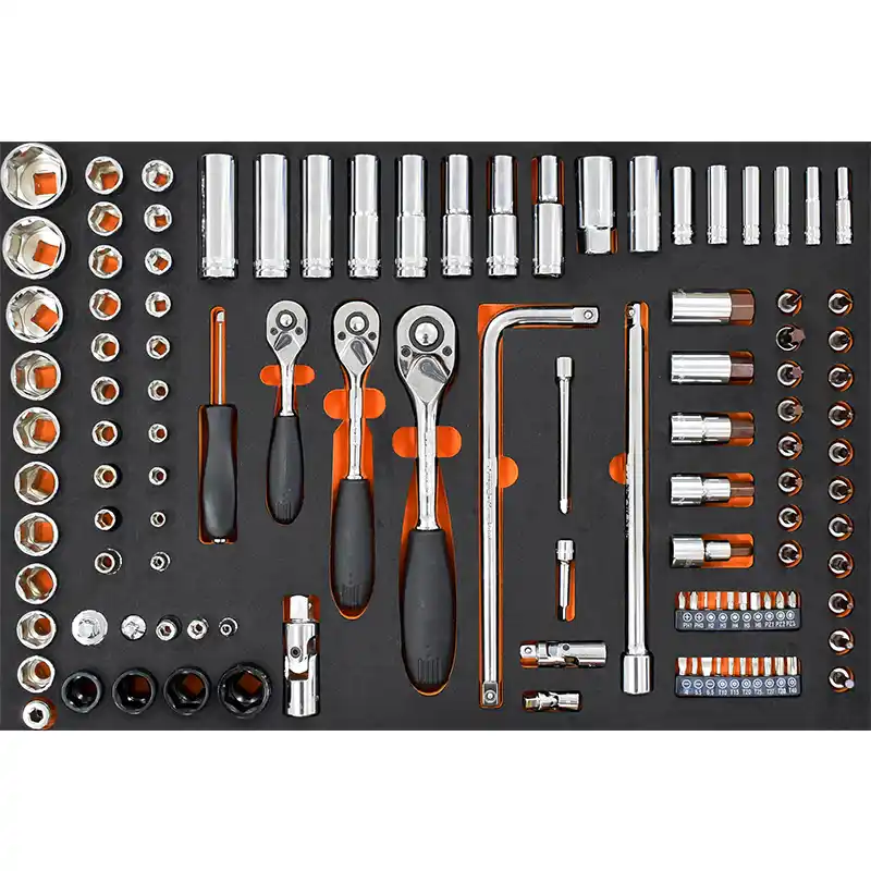 168 Piece Comprehensive Repair Tool Car Set (2) 168 Piece Comprehensive Repair Tool Car Set