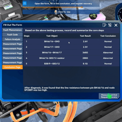 Electric vehicle fault diagnosis training software 2 Electric Vehicle Fault Diagnosis Training Software for Automotive Education